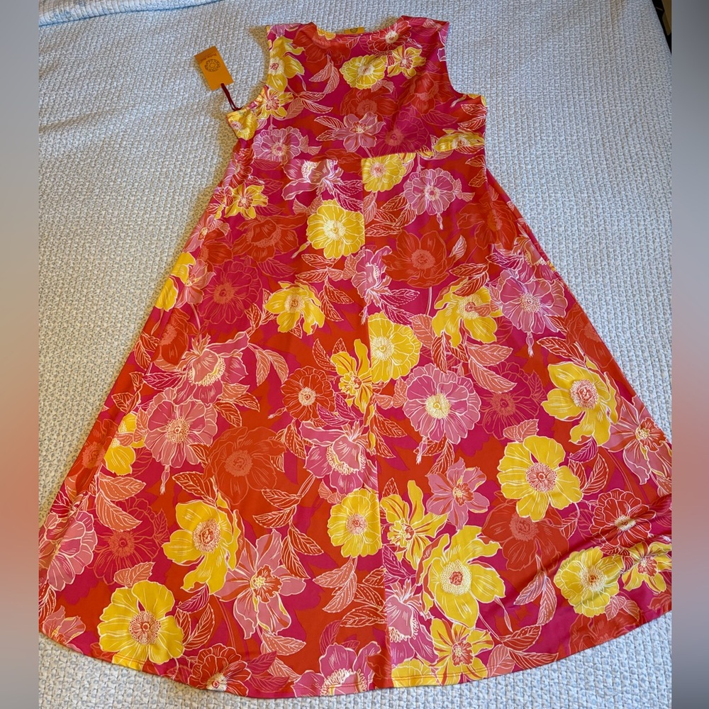 Ruby Rd Floral Hi Lo Dress - Picture 7 of 7